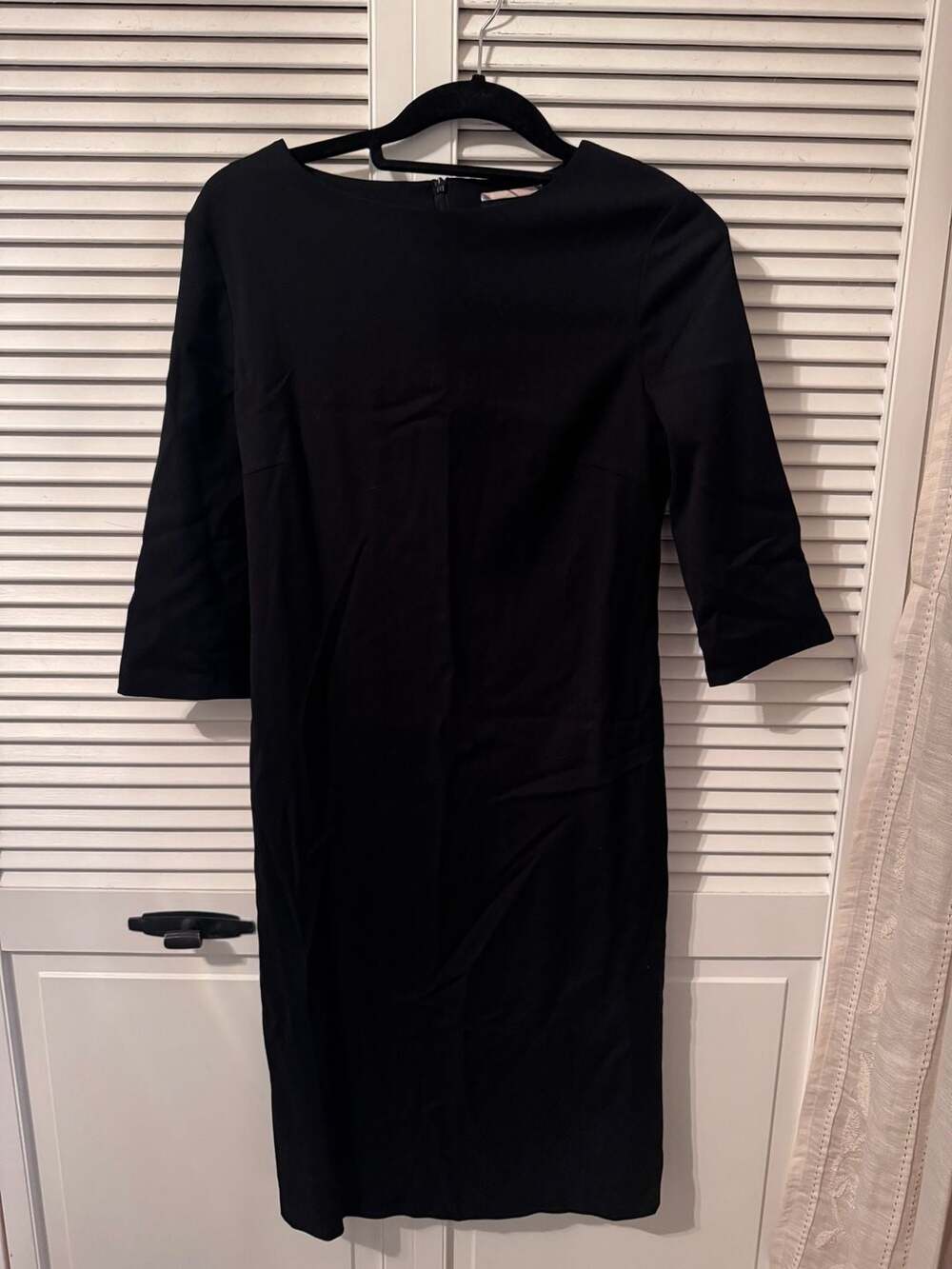 Burberry London Black Wool Blend Sheath Dress Size 6